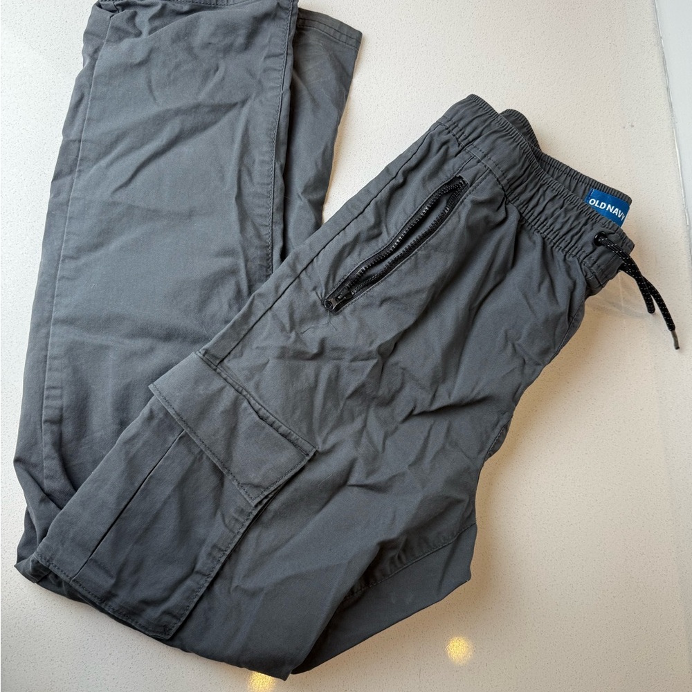 Old Navy Boys Charcoal Cargo Pants